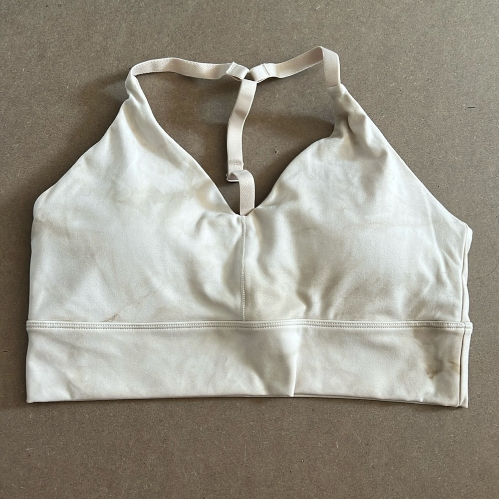 Alphalete Cream Sports Bra